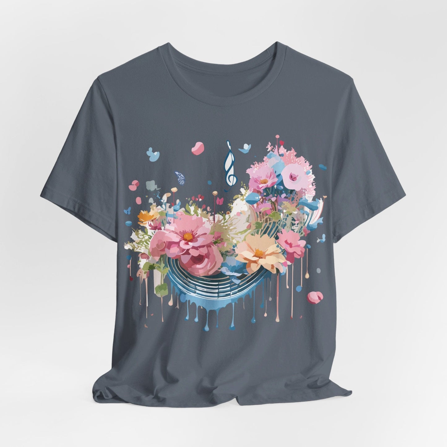 Music Graphic T Shirt Unisex Short Sleeve Jersey Tee Adelpha Vintage Inspired Art