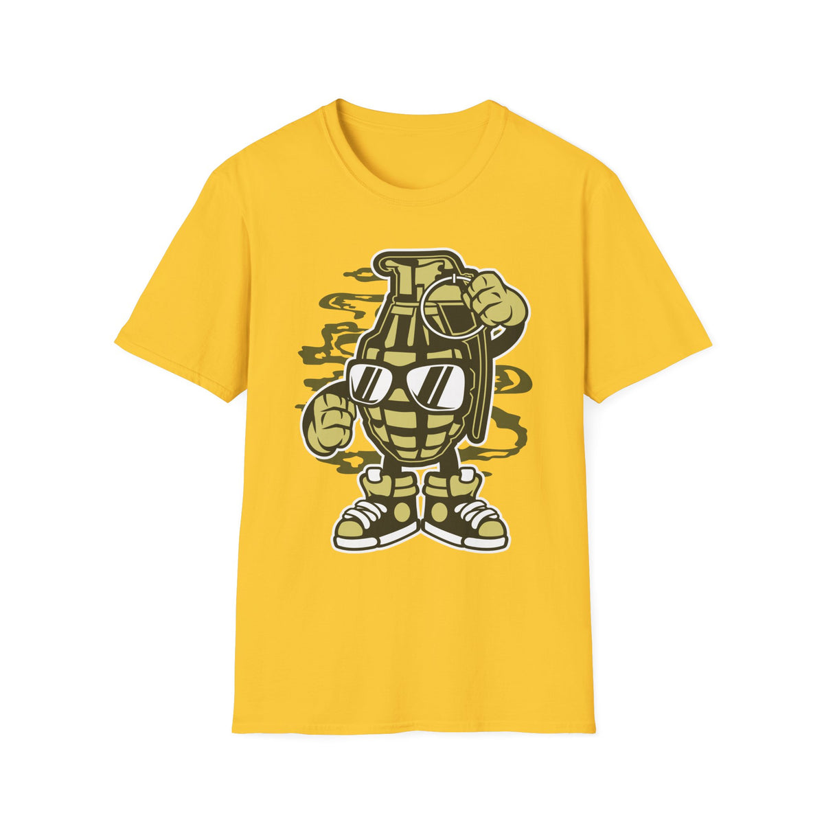 Unisex Cotton T-Shirt with Cartoon Graphic Design