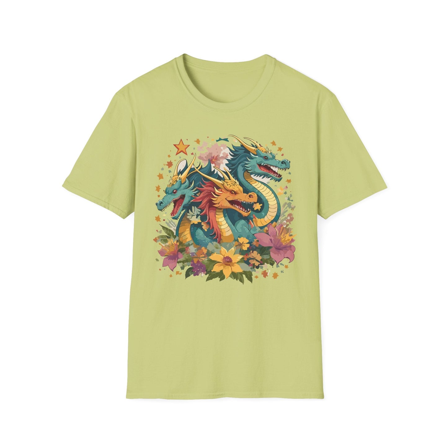 Dragon Graphic Unisex 100 Cotton Tee with Animal Artwork Design 8