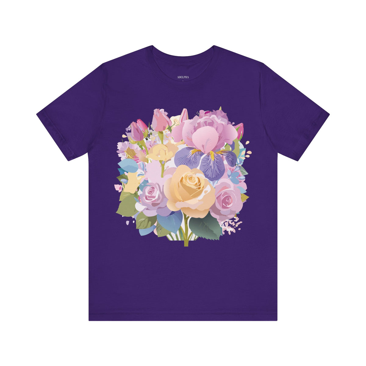 Floral Graphic Tee Shirt - Bella+Canvas Unisex 100 Cotton 45