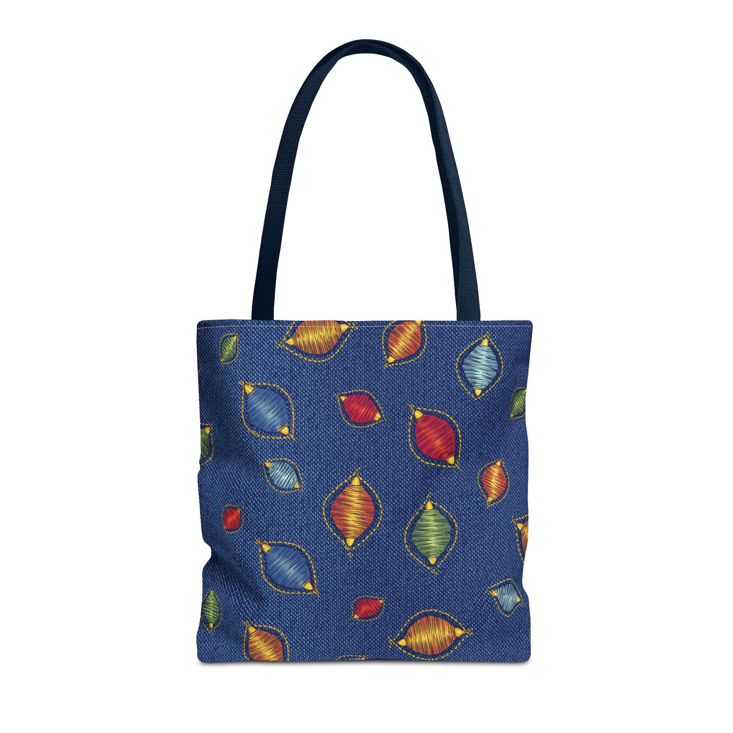 Diwali Graphic Denim Fabric Imitation Print Unisex Canvas Bag Poly Spun 3 Sizes Tote Bag 205-9