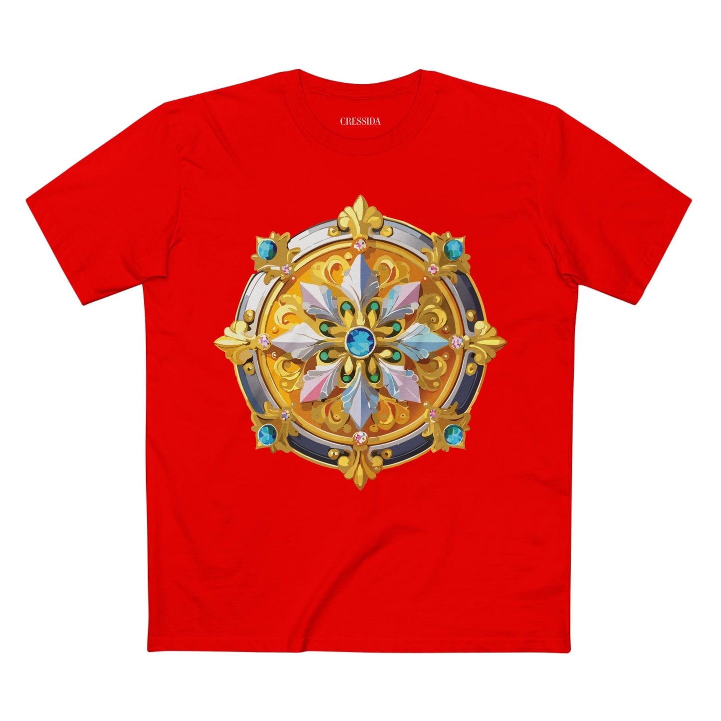 Medallion Graphic T-Shirt Unisex 100 Cotton With Gold Art Design Medal Tee 9