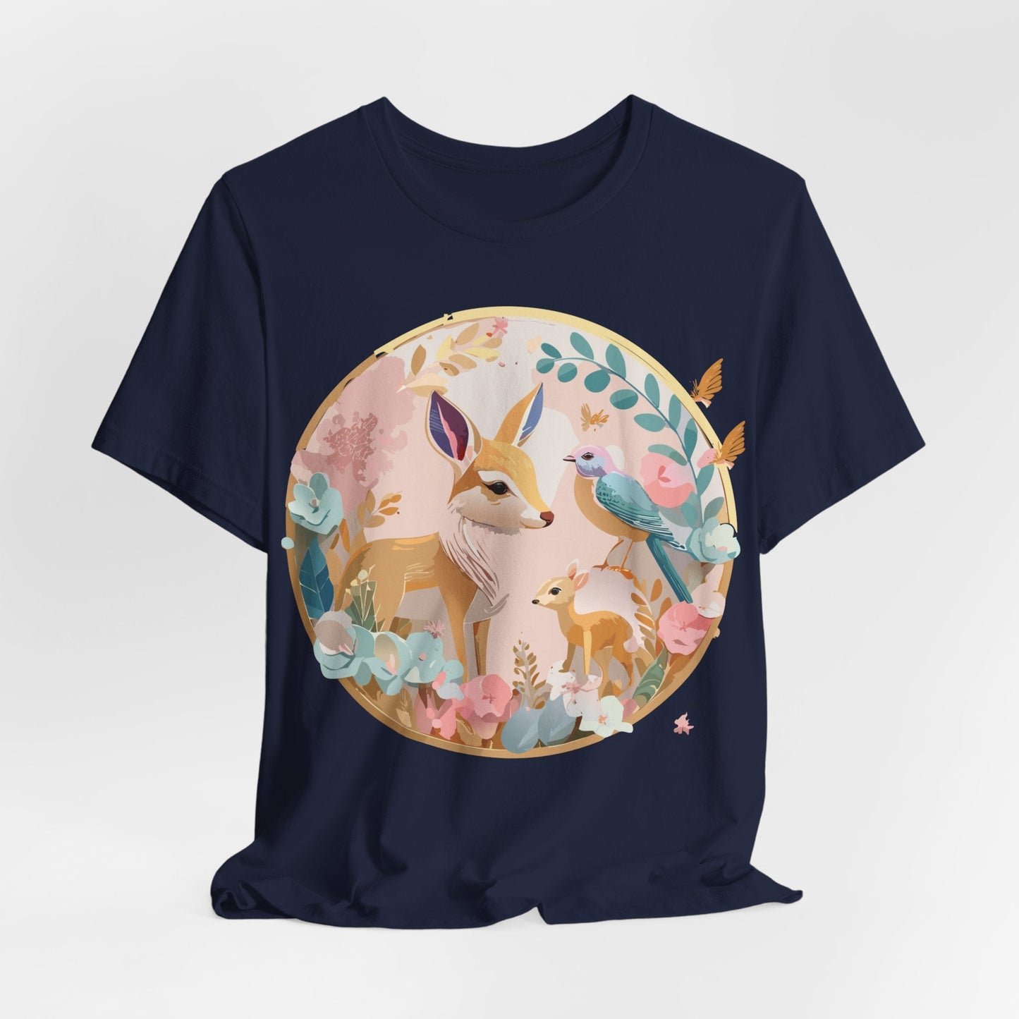 Adelpha Medallion Graphic Tee Unisex Short Sleeve Shirt Vintage Inspired Art Design
