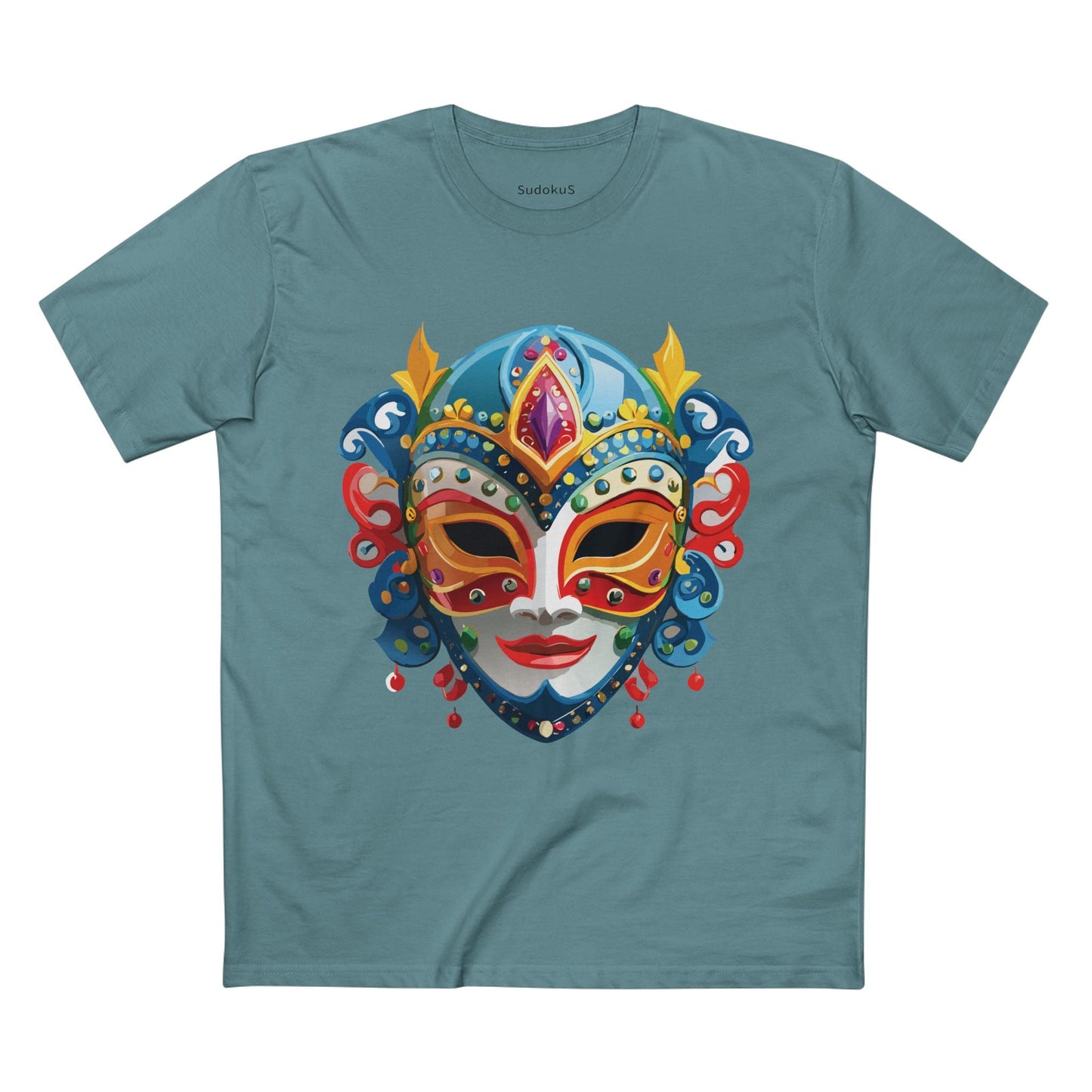 Mask Graphic Unisex 100 Cotton Staple Tee 23