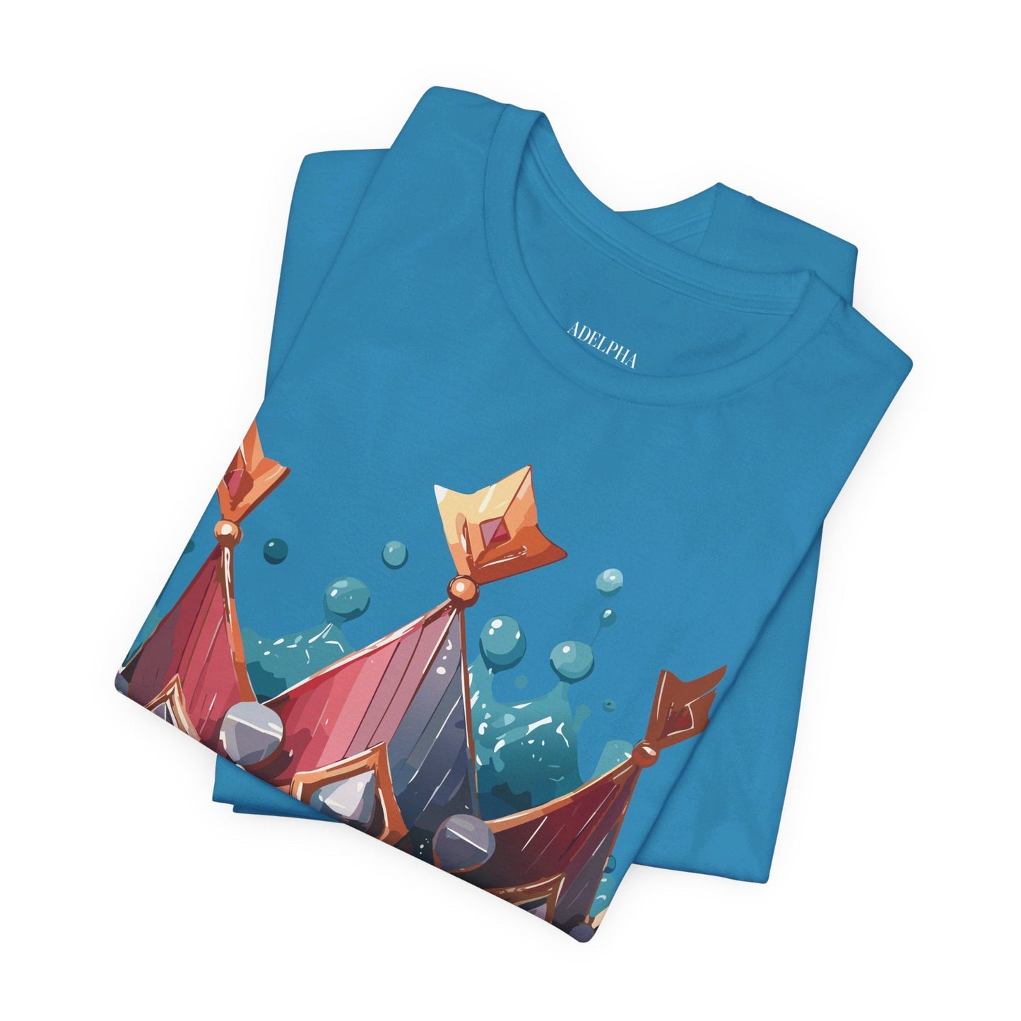 Crown Graphic Unisex 100 Cotton Vintage Artwork Tee 7