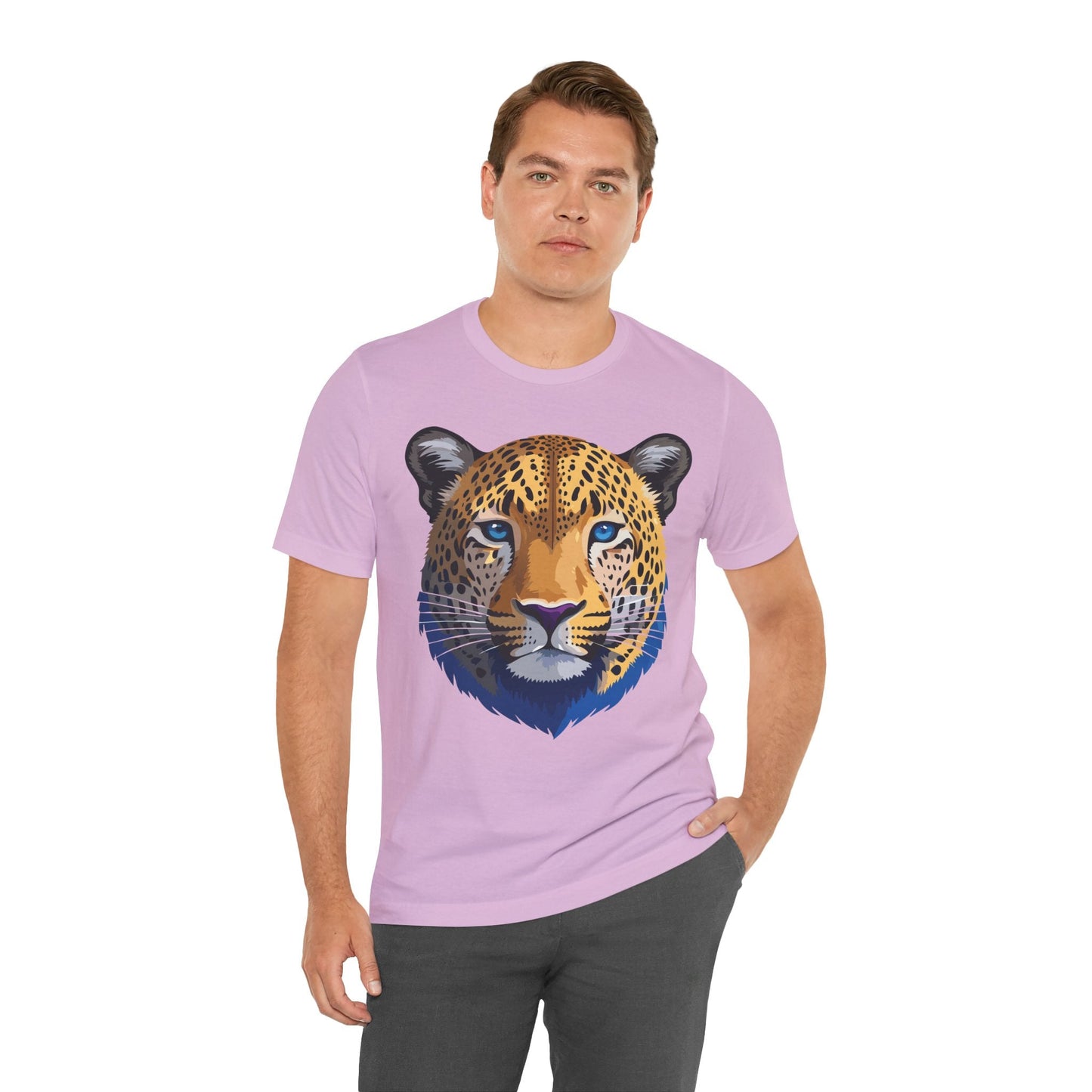 Unisex Animal Graphic Tee Shirt With Wildlife Art Design For Everyday Comfort Short Sleeve