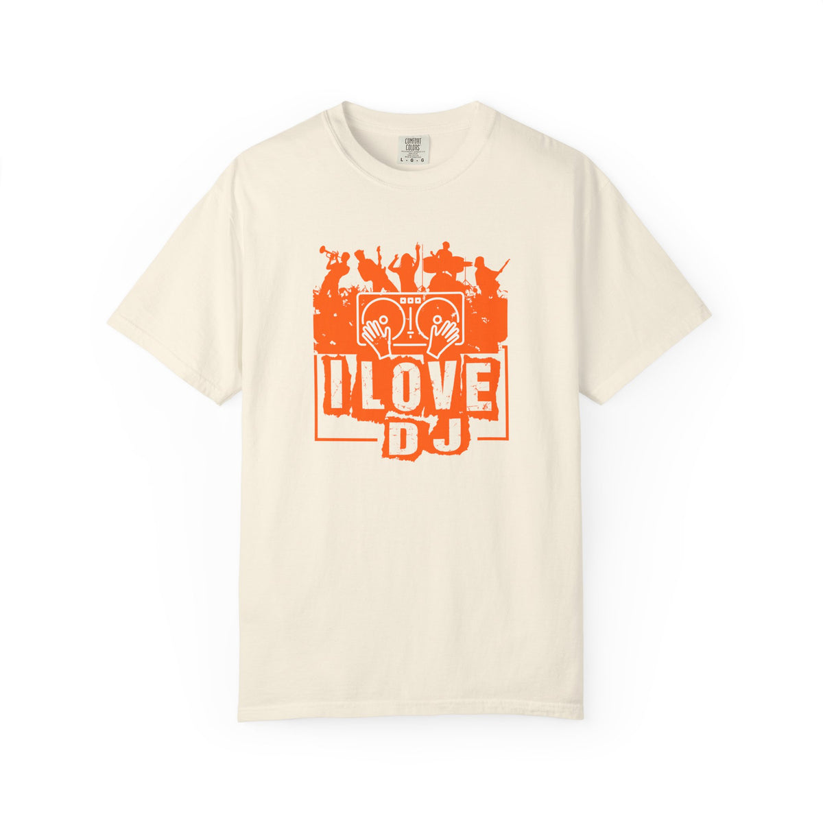 I Love DJ graphic T-shirt DJ Turntable Music Unisex Cotton Tee 051