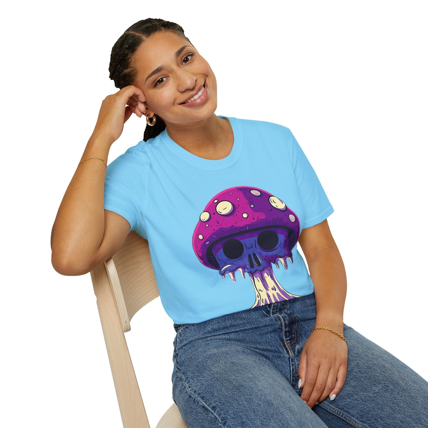 Mashroom Tee Shirt Unisex Funny Mashroom Graphic Softstyle Tee Gildan 64000 Quality Cotton