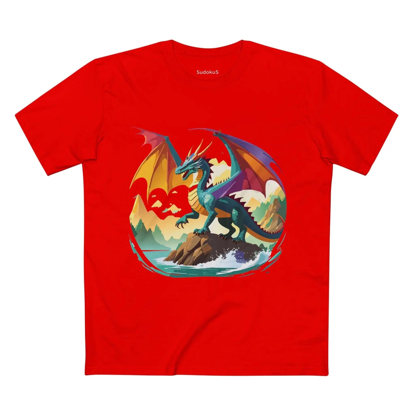 Dragon Graphic Unisex 100 Cotton Staple Tee 25