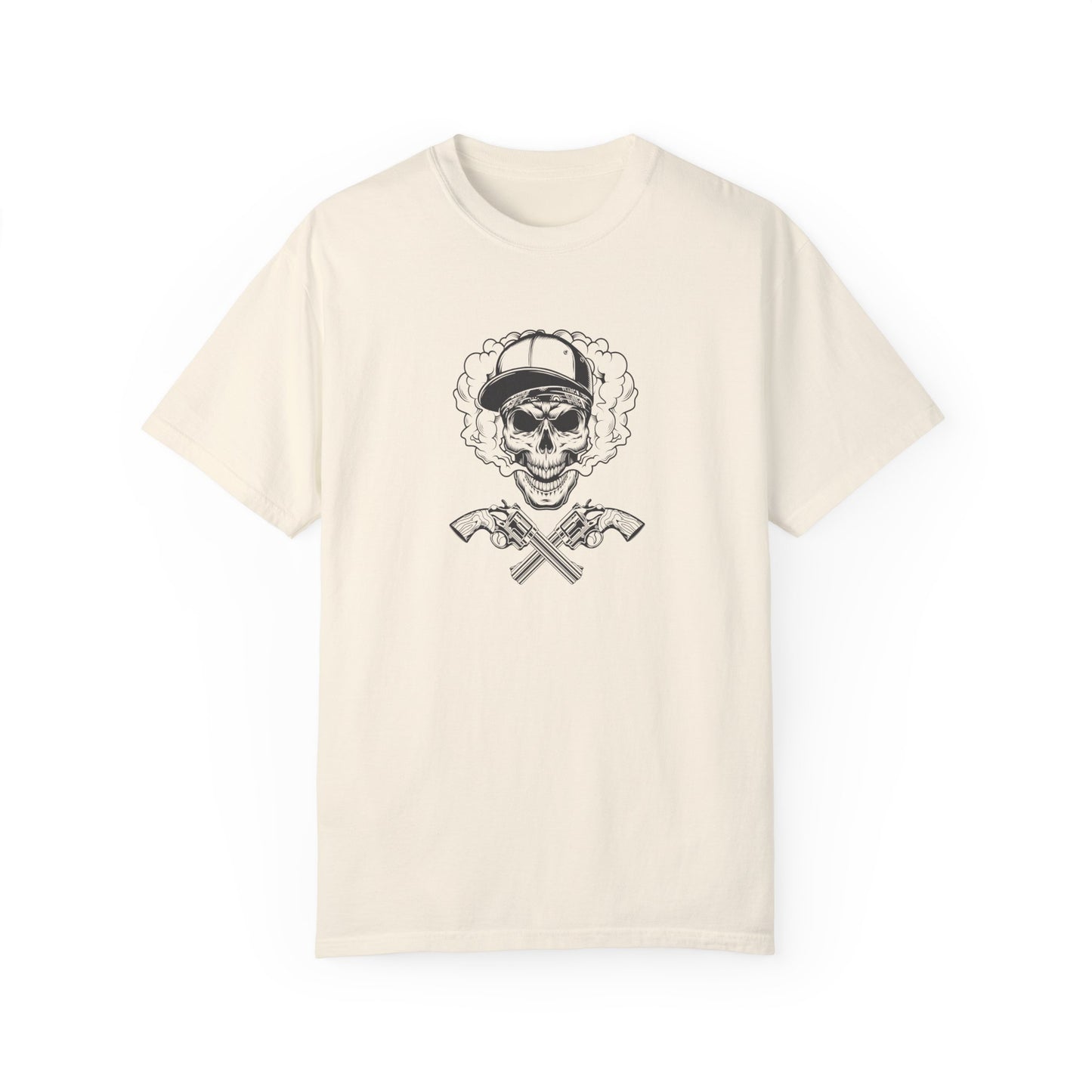 Unisex Cotton Tee Shirt with Skull