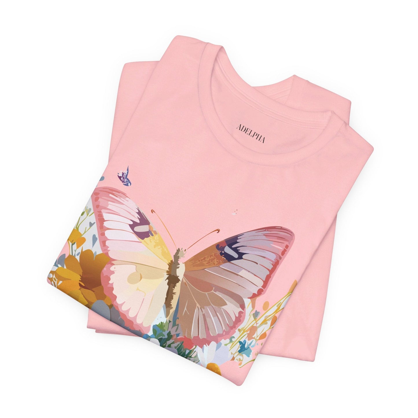 Butterfly Graphic Tee Unisex Short Sleeve Art Design By Adelpha