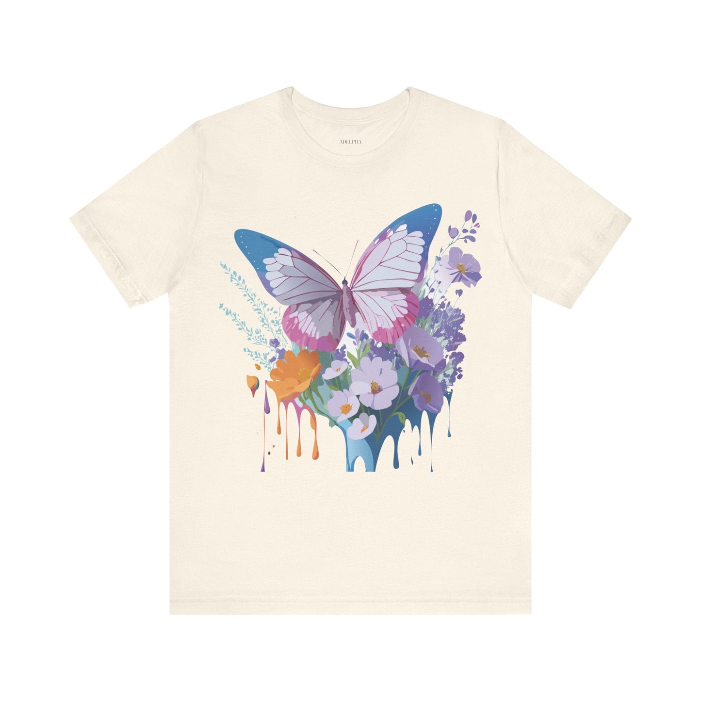 Unisex Butterfly Graphic Tee Adelpha Art Design Vintage Inspired Jersey Tee