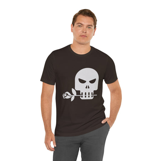 Camiseta unisex de algodón con calavera