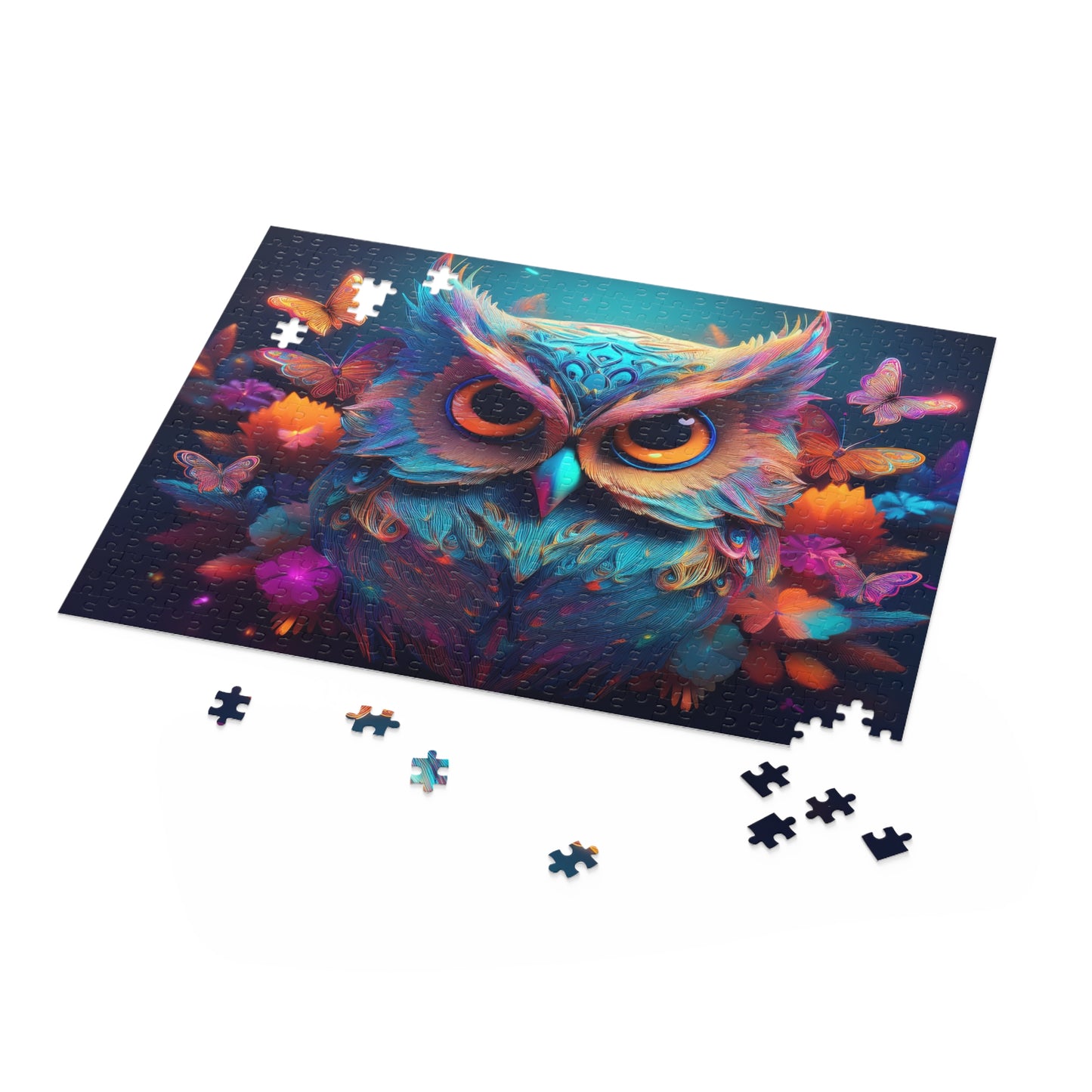 Puzzles-45 Kids Owl Puzzle 500-Piece  Floral Owl Puzzle 500-Piece, Birds Kids Puzzles Size: 16" x 20",  Ages 9+