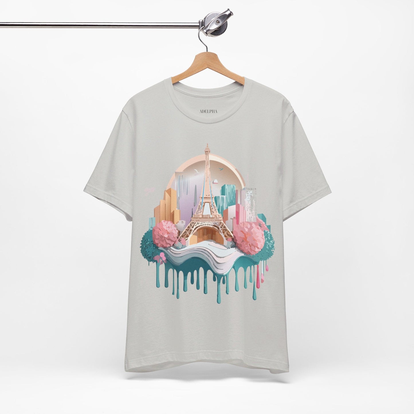 Paris Tourist Shirt Unisex Graphic Tee With Vintage Adelpha Artwork And Travel Style