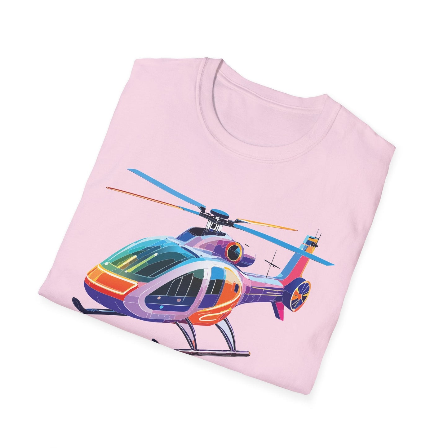Chopper Helicopter Shirt Unisex T Shirt Softstyle 64000 100 Percent Ring Spun Cotton