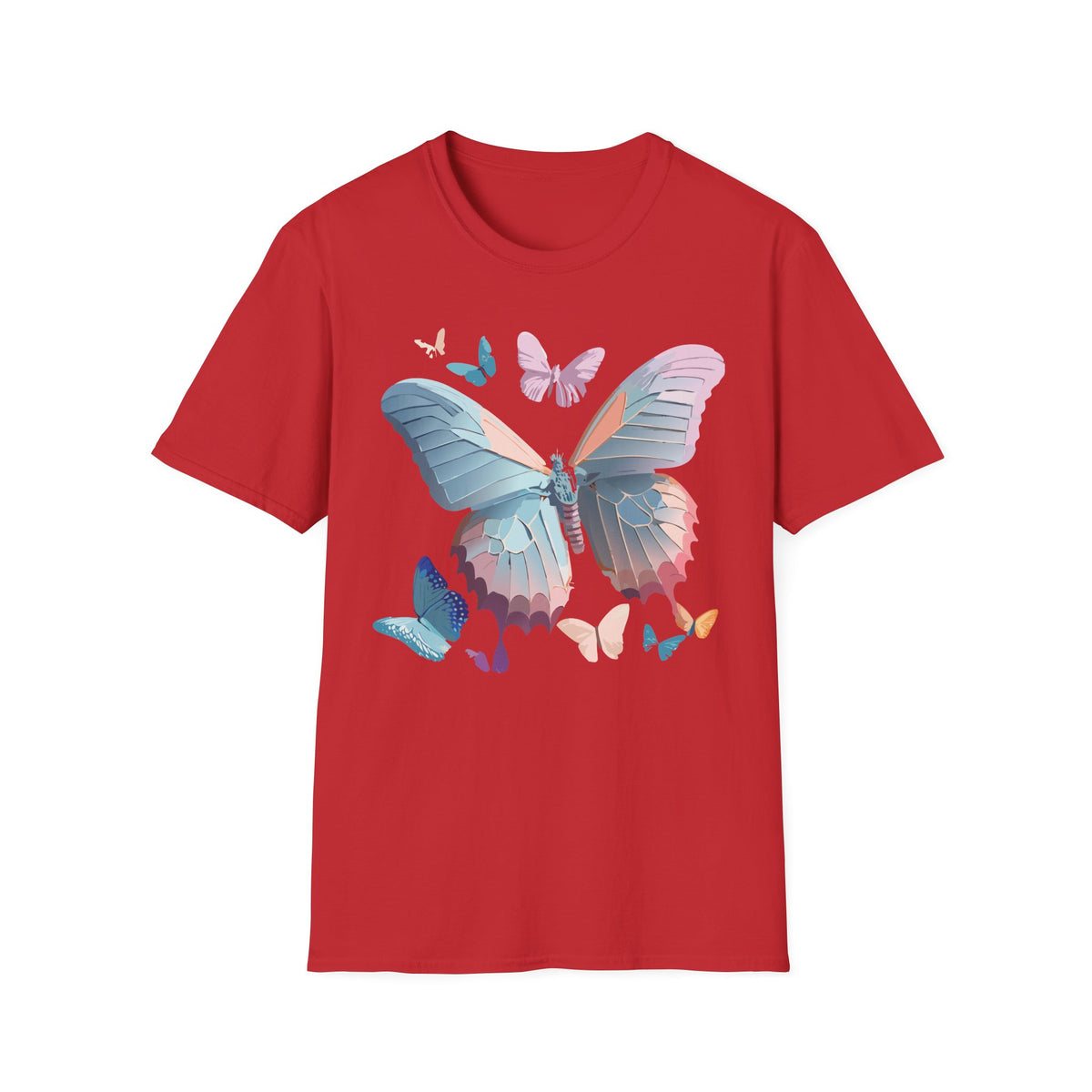 Butterfly Watercolor Tee — Pastel Wings Graphic Tee Unisex 100 Cotton Gildan T-Shirt