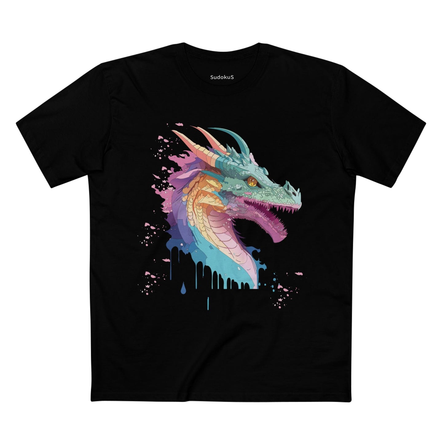 Dragon Graphic Unisex 100 Cotton Staple Tee 7