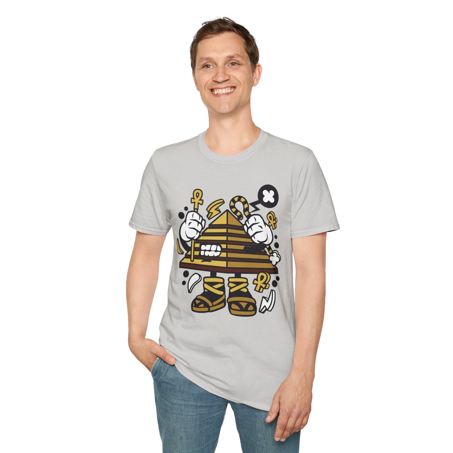 Cartoon T Shirt Animation T Shirt Funny Tee Shirt Short Sleeve Unisex Gildan Softstyle 64000 Cotton