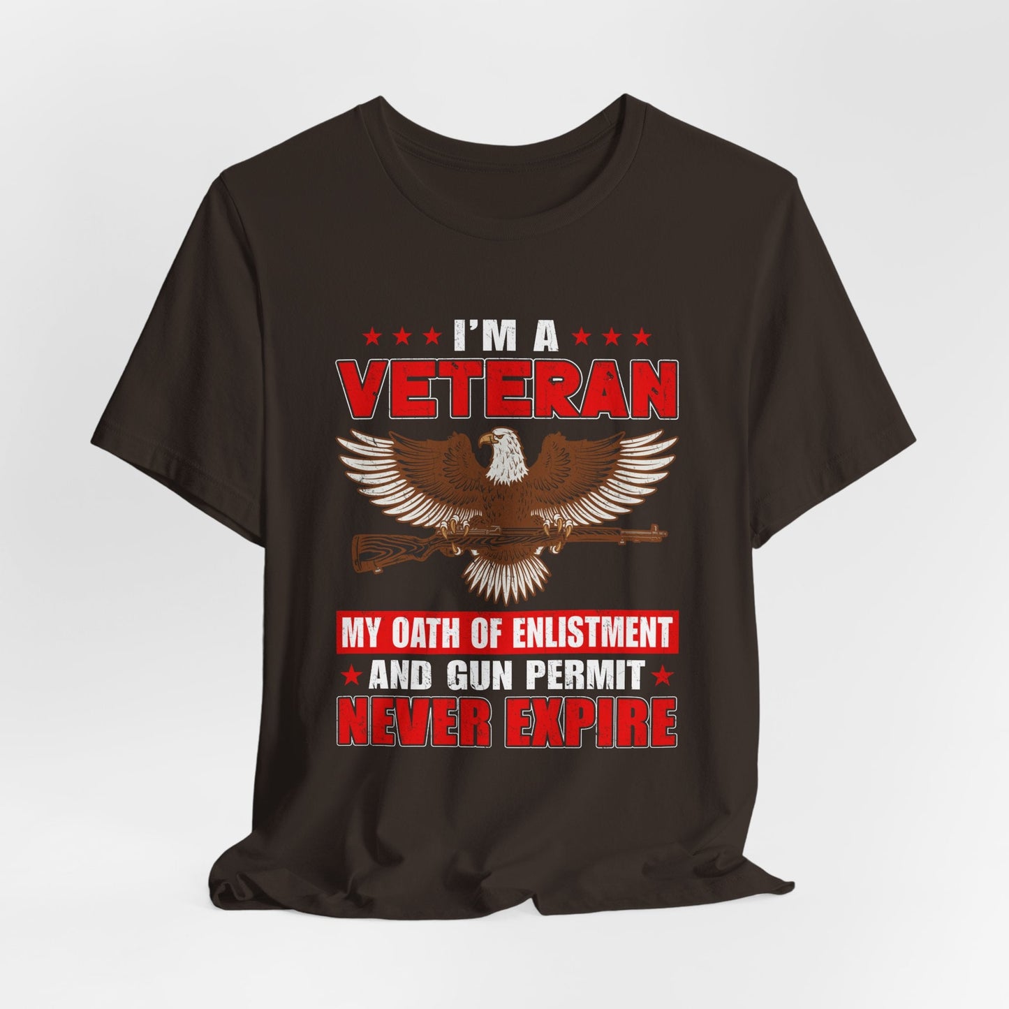 Army Veteran Patriotic Graphic Design Unisex Cotton T-Shirt v35