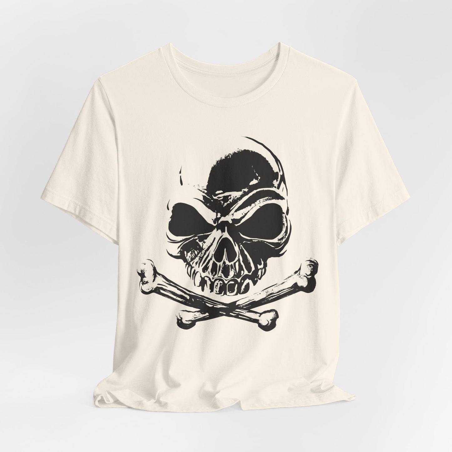 Black Skull Graphic Design Tee, Skull Shirt, Vintage Tees, Art Design T-Shirt, Vintage Graphic Tee, Art Shirts with Skulls