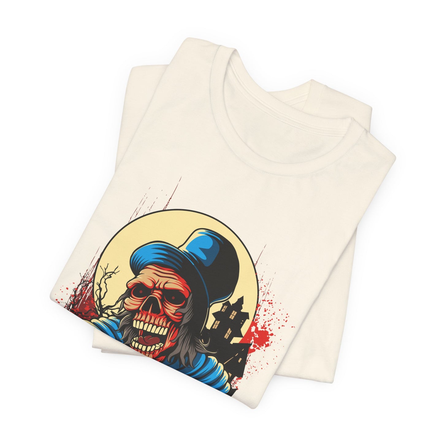 Skull Graphic Design Tee, Skull Shirt, Vintage Tees, Art Design T-Shirt, Graphic Tee, Art Shirts - 1