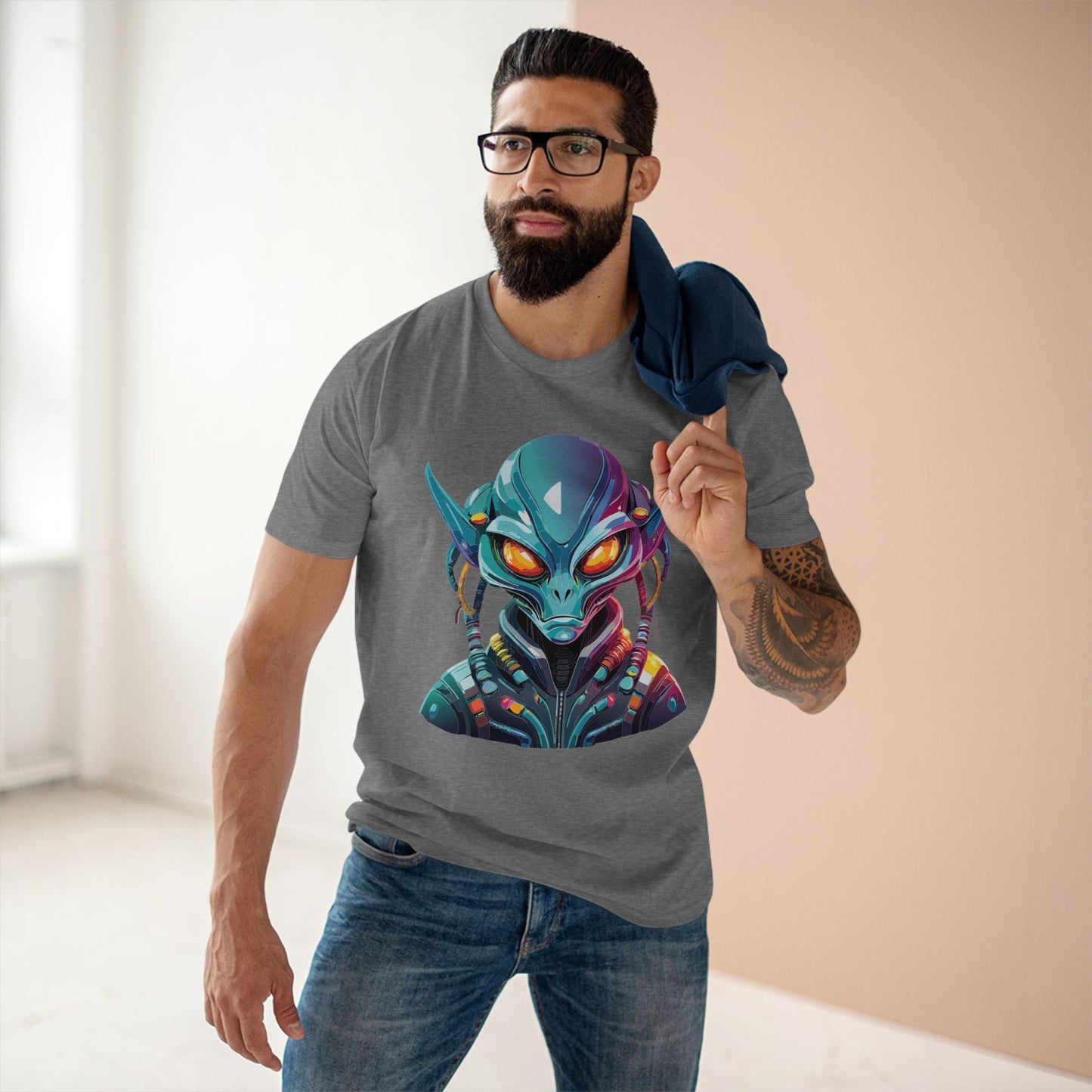 Aliens Graphic Unisex 100 Cotton Staple Tee 10
