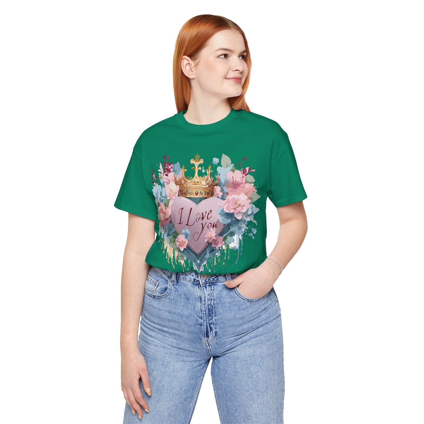 Valentine Graphic Tee Unisex Short Sleeve Jersey Shirt Adelpha Vintage Art Design