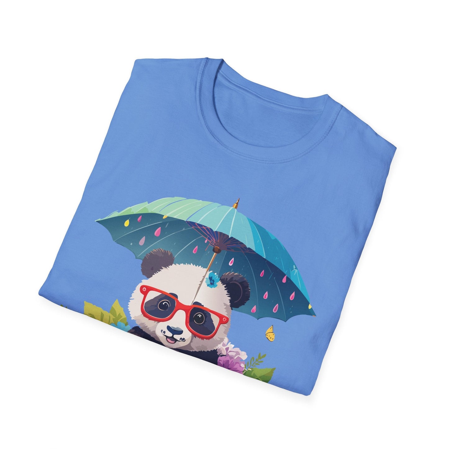 Panda Shirt Unisex Tee 100 Percent Ring Spun Cotton Softstyle Gildan 64000 Animal Print