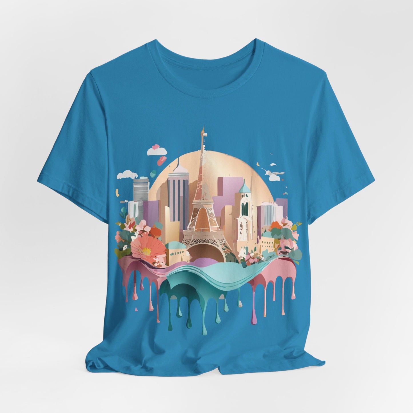 Adelpha Paris Graphic Tee Unisex Short Sleeve Shirt With Vintage Art Design Apparel
