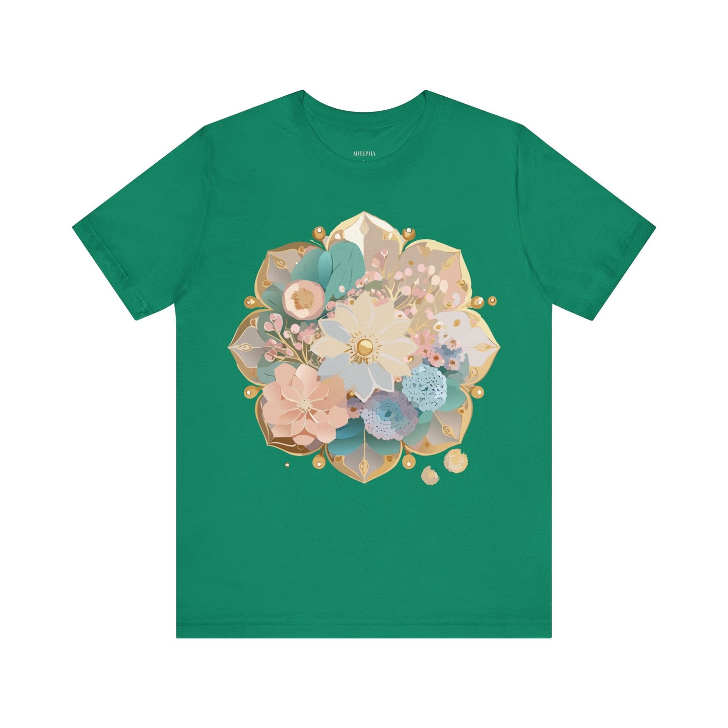 Mandala Graphic Unisex 100 Cotton Vintage Floral Artwork Tee 14