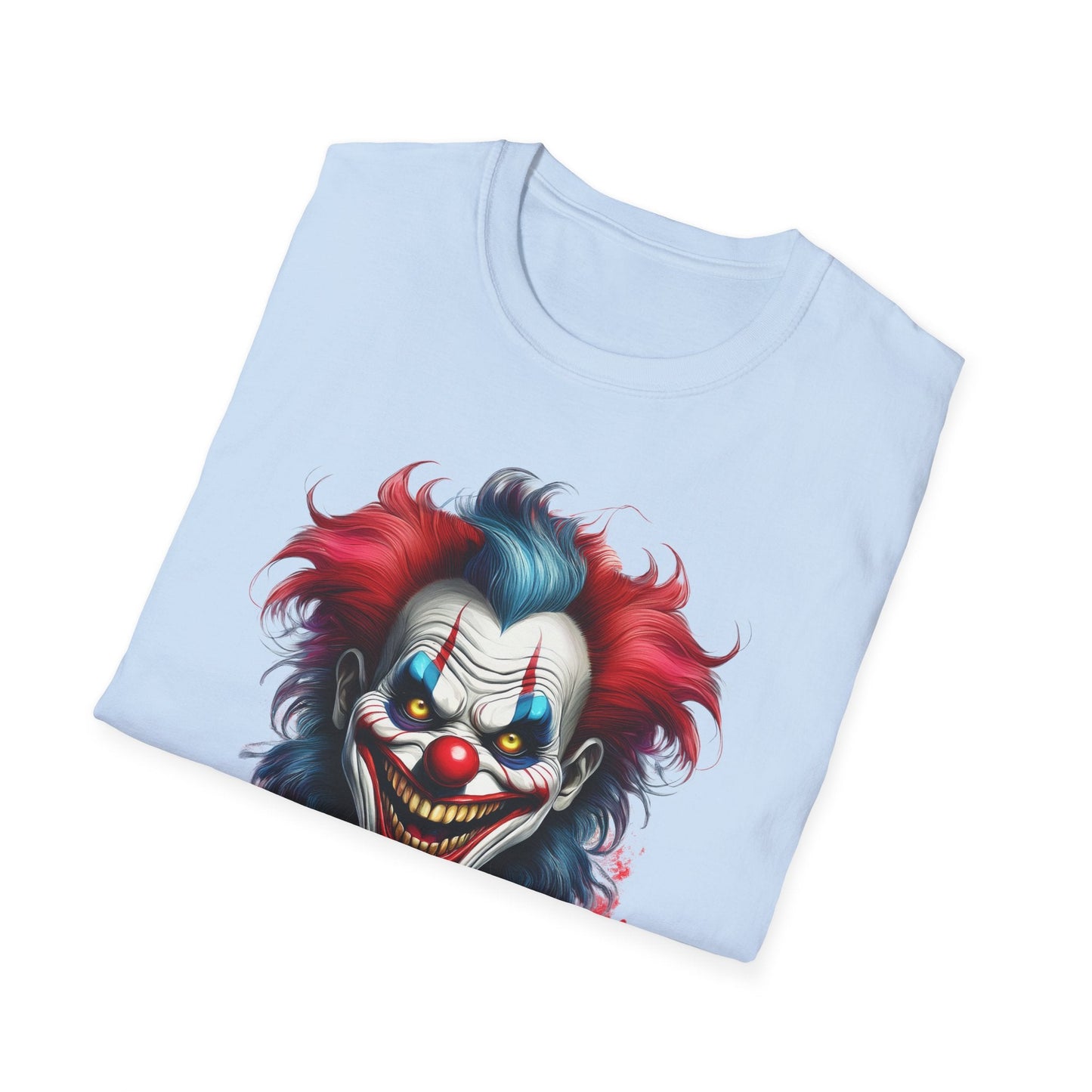 Unisex Clown Shirt Funny Man Tee Circus Theme Shirt Scary Man Shirt Softstyle Comfort