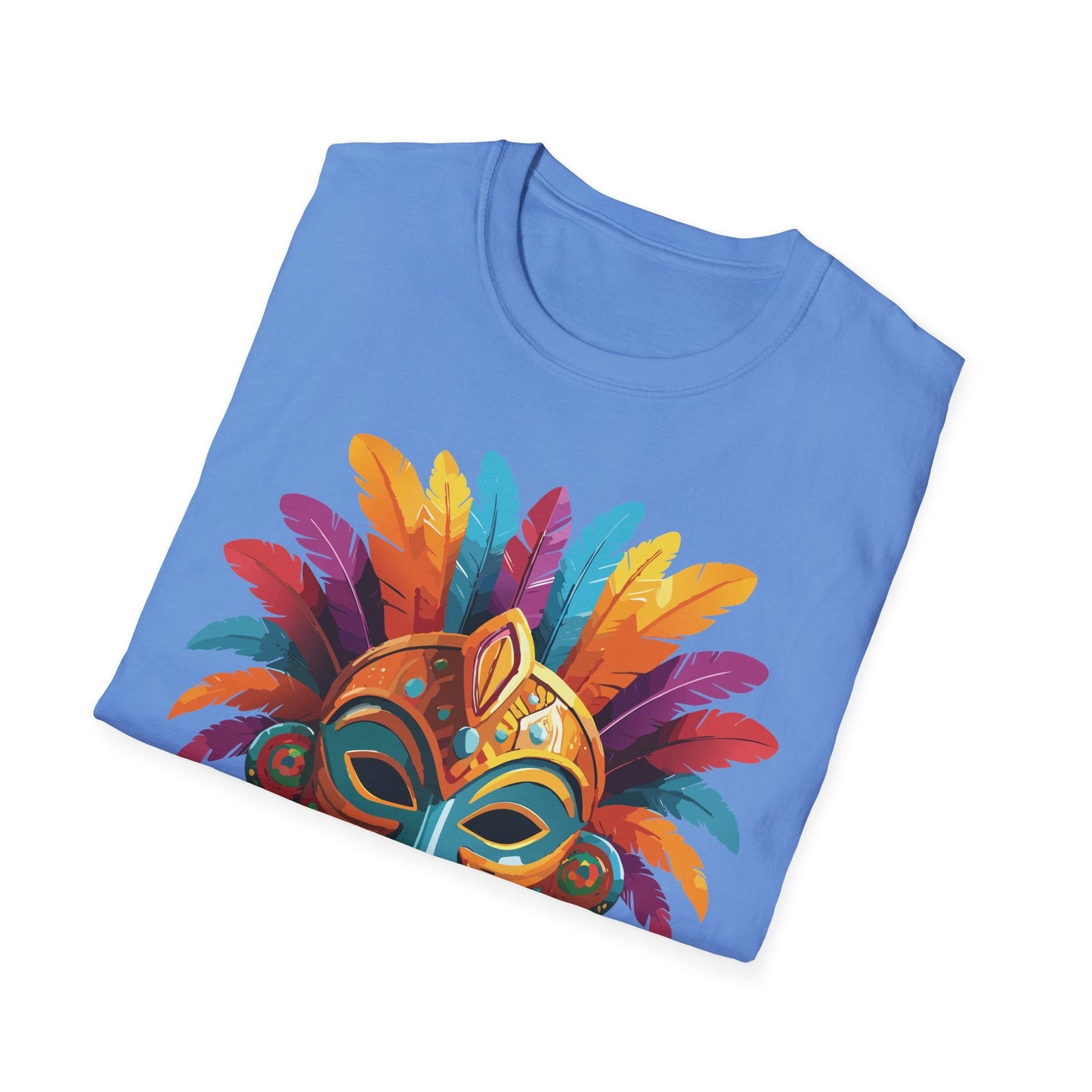 Mask Graphic Unisex Cotton Masquerade Design Artwork Tee 7