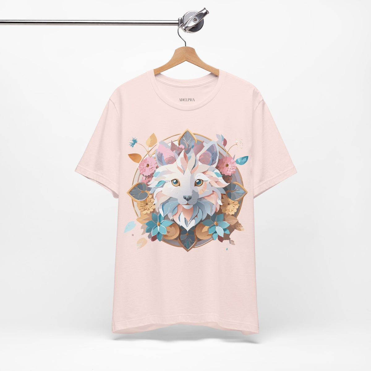 Medallion Graphic Unisex Cotton Bella+Canvas Tee with Art Design d33