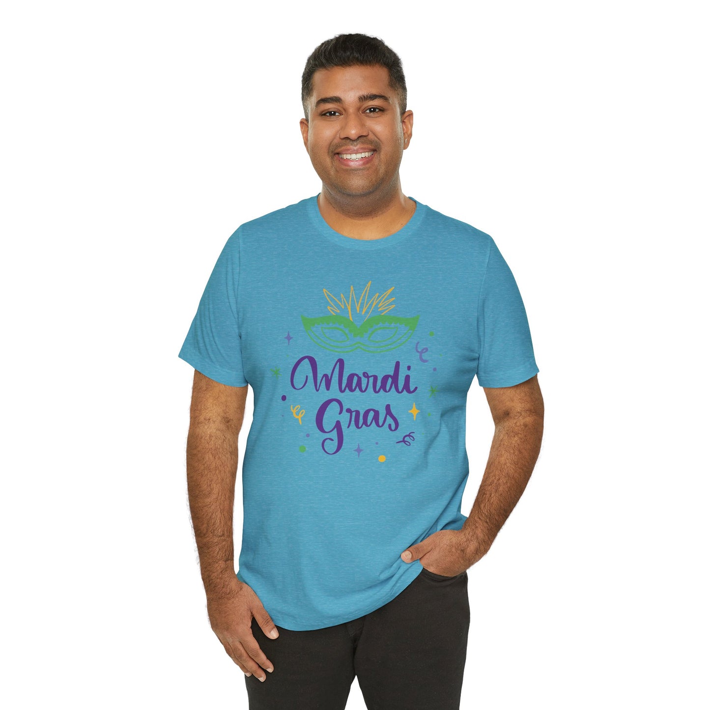 Tee-shirt en coton unisexe pour Mardi Gras