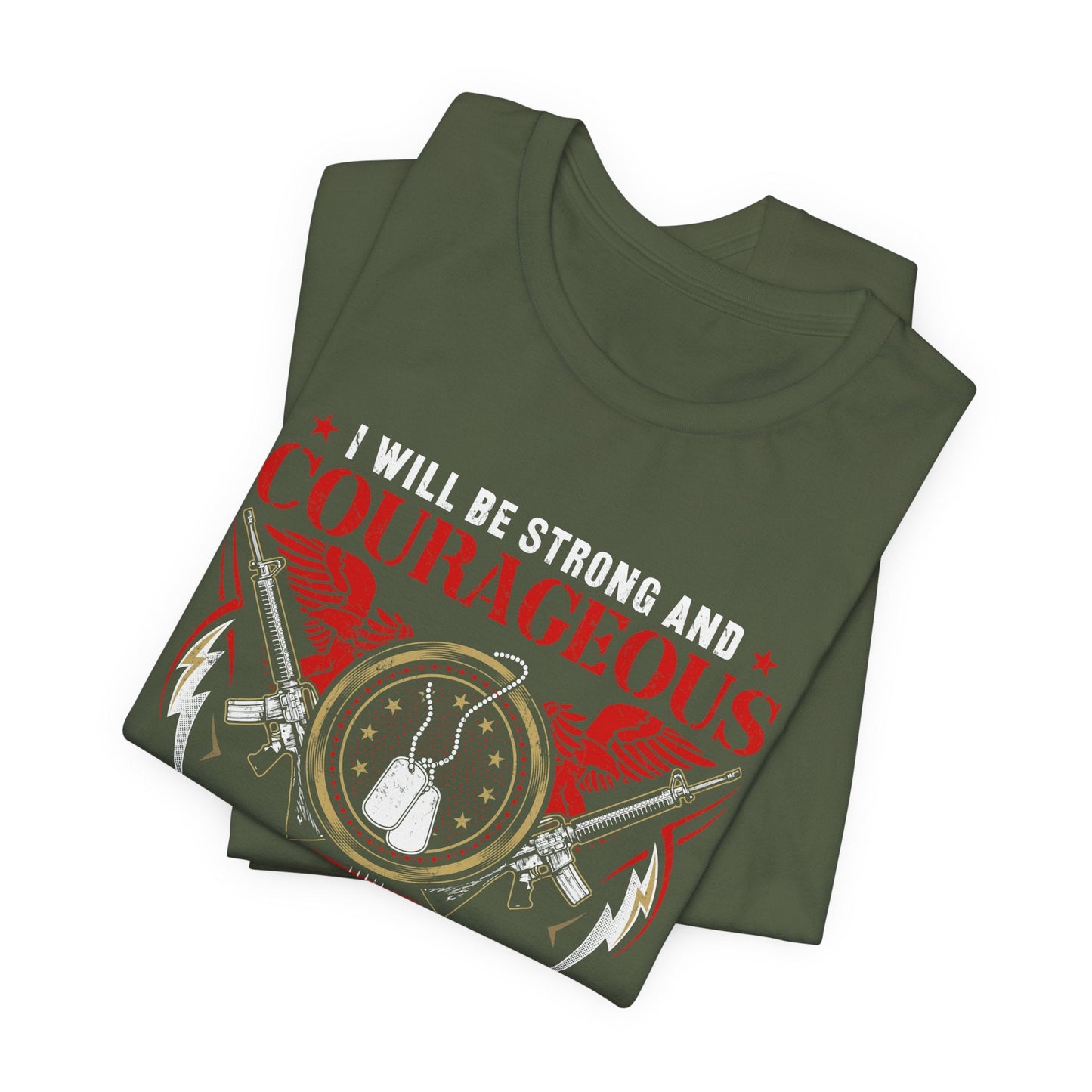 Army Veteran Patriotic Graphic Design Unisex Cotton T-Shirt v37