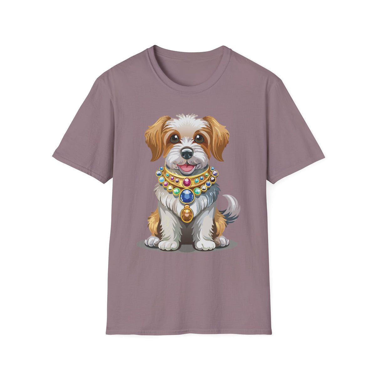 Cute Jeweled Puppy T-Shirt | Dog Portrait Tee