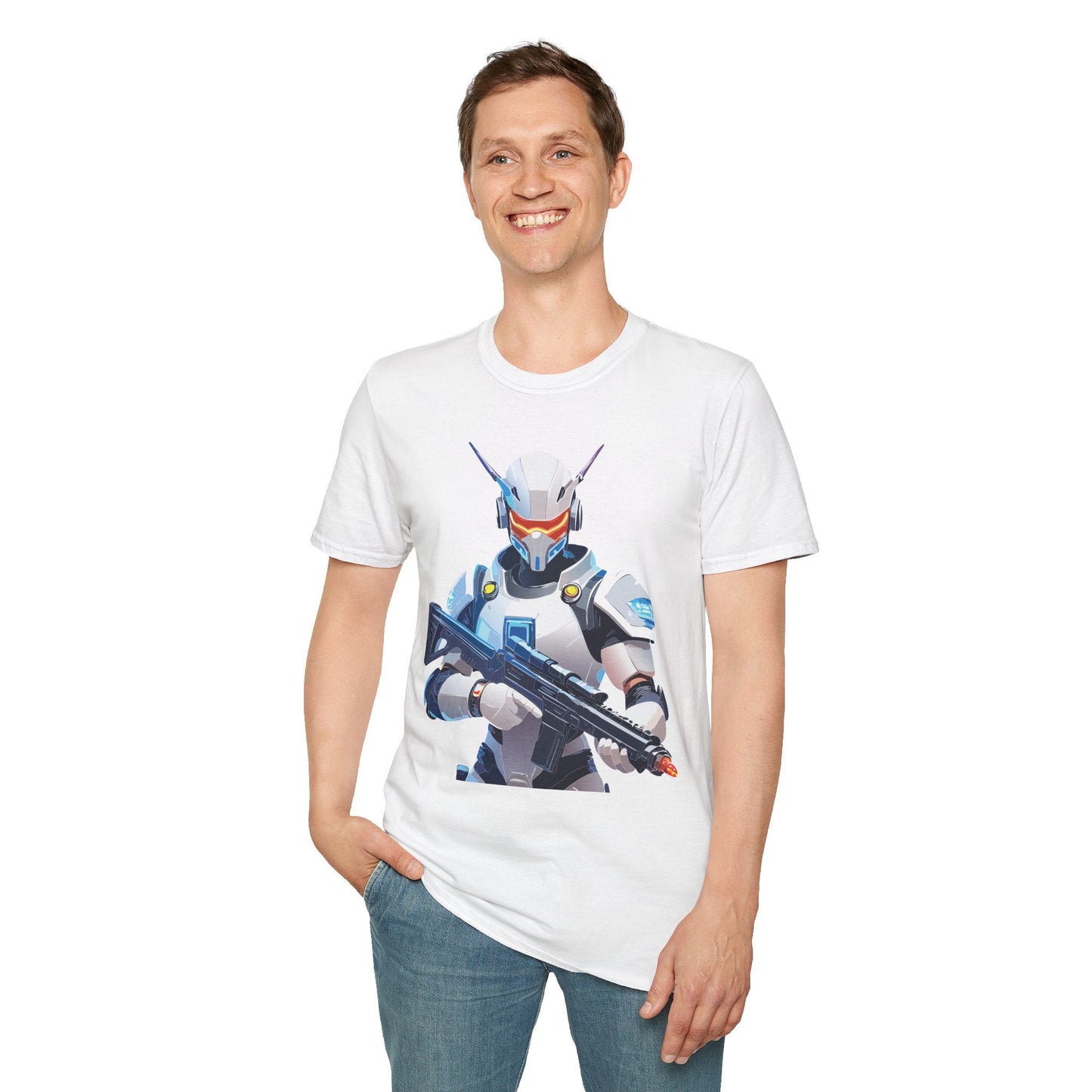 Robocop Graphic Unisex Cotton With Cyber Man Artwork Tee 1