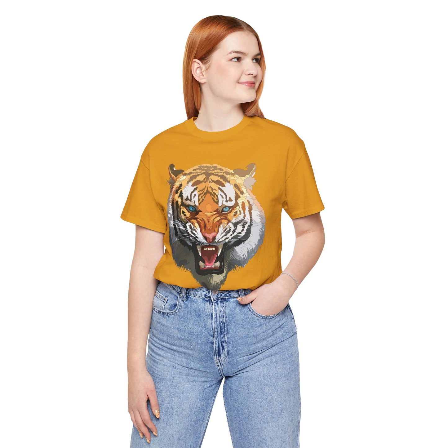 Tiger Shirt, Animal Shirt, T-Shirt with Tiger, Art Design Tee, Wild Animals Tees, Safari T-Shirt, Graphic Design Tee 15