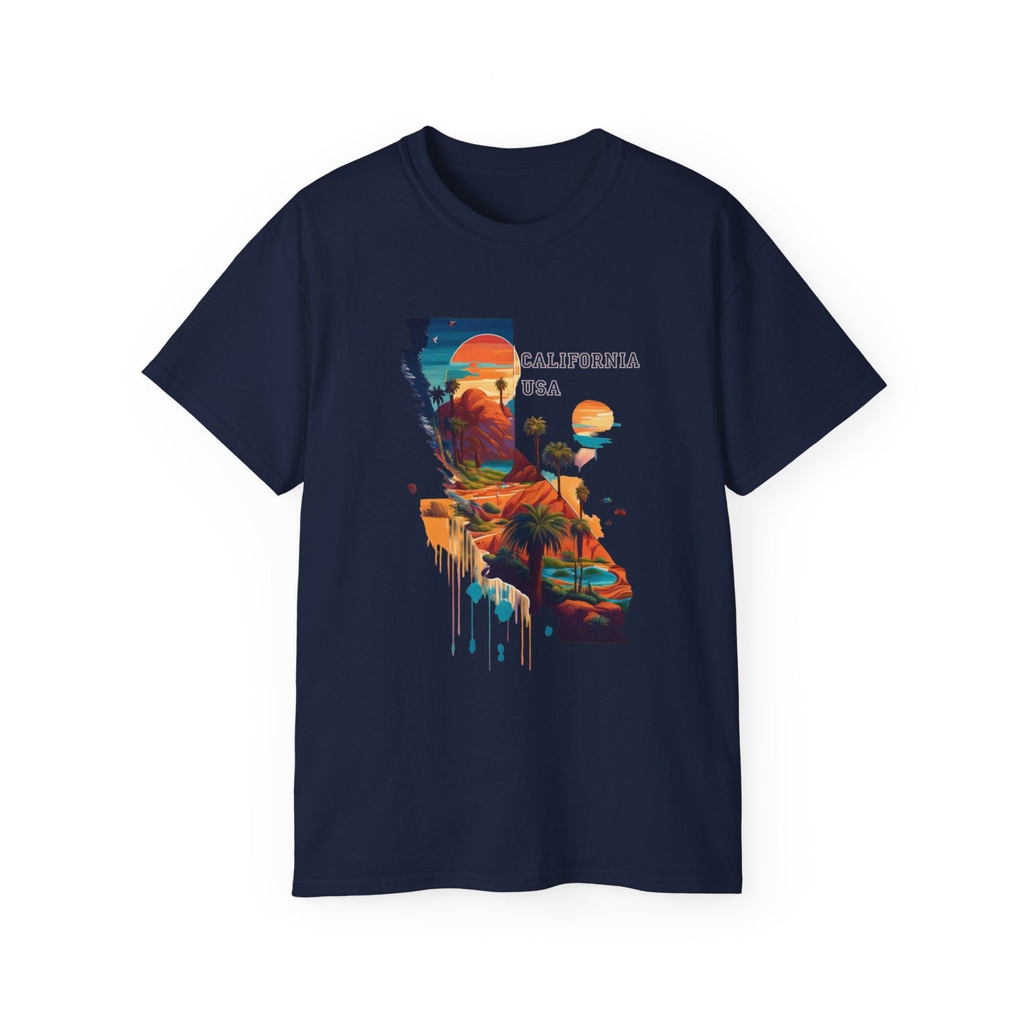 California Graphic Unisex Cotton T‑Shirt 2