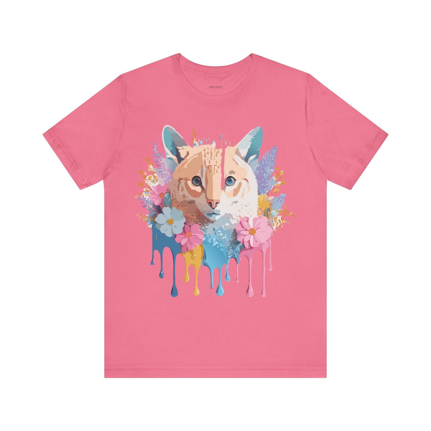 Cat Graphic Tee Unisex Short Sleeve With Adelpha Artwork Vintage Inspired