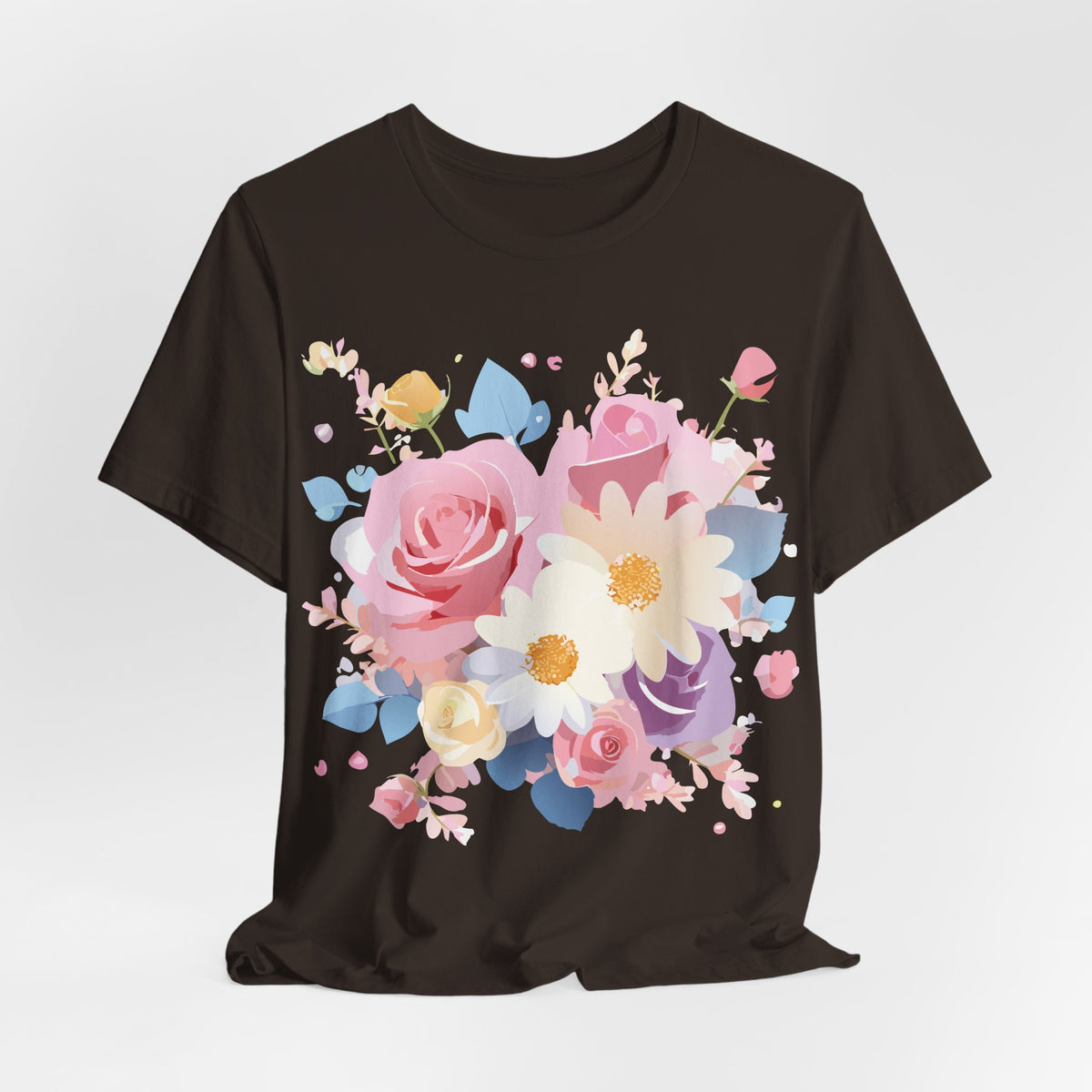 Floral Graphic Tee Shirt - Bella+Canvas Unisex 100 Cotton 12