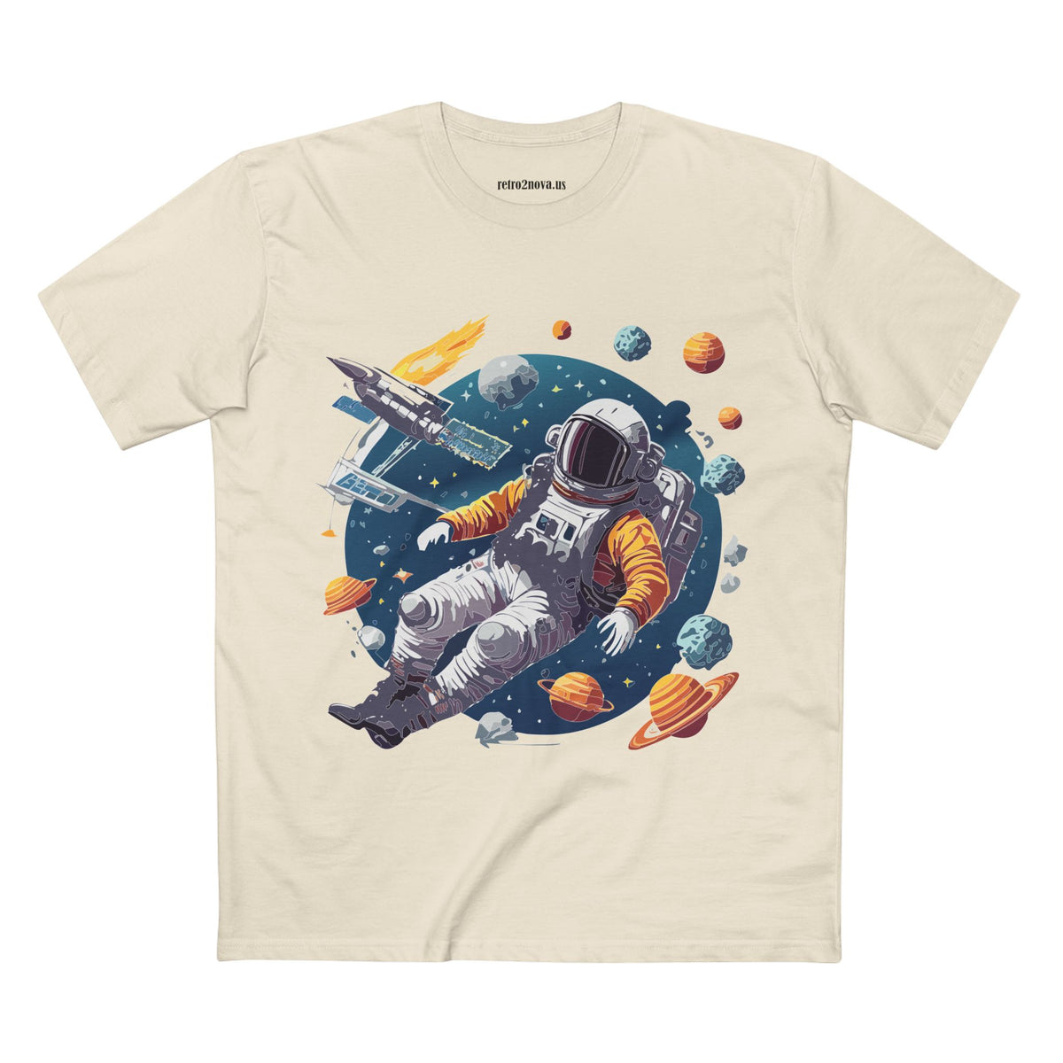 Cosmos Astronaut Graphic Tee Staple Unisex 100 Cotton Tee Shirt - CS-46