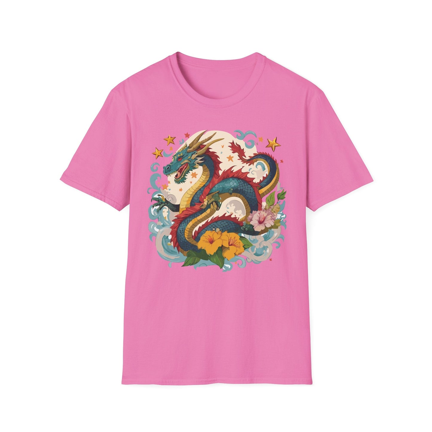 Dragon Graphic Unisex 100 Cotton Tee with Animal Artwork Design 21