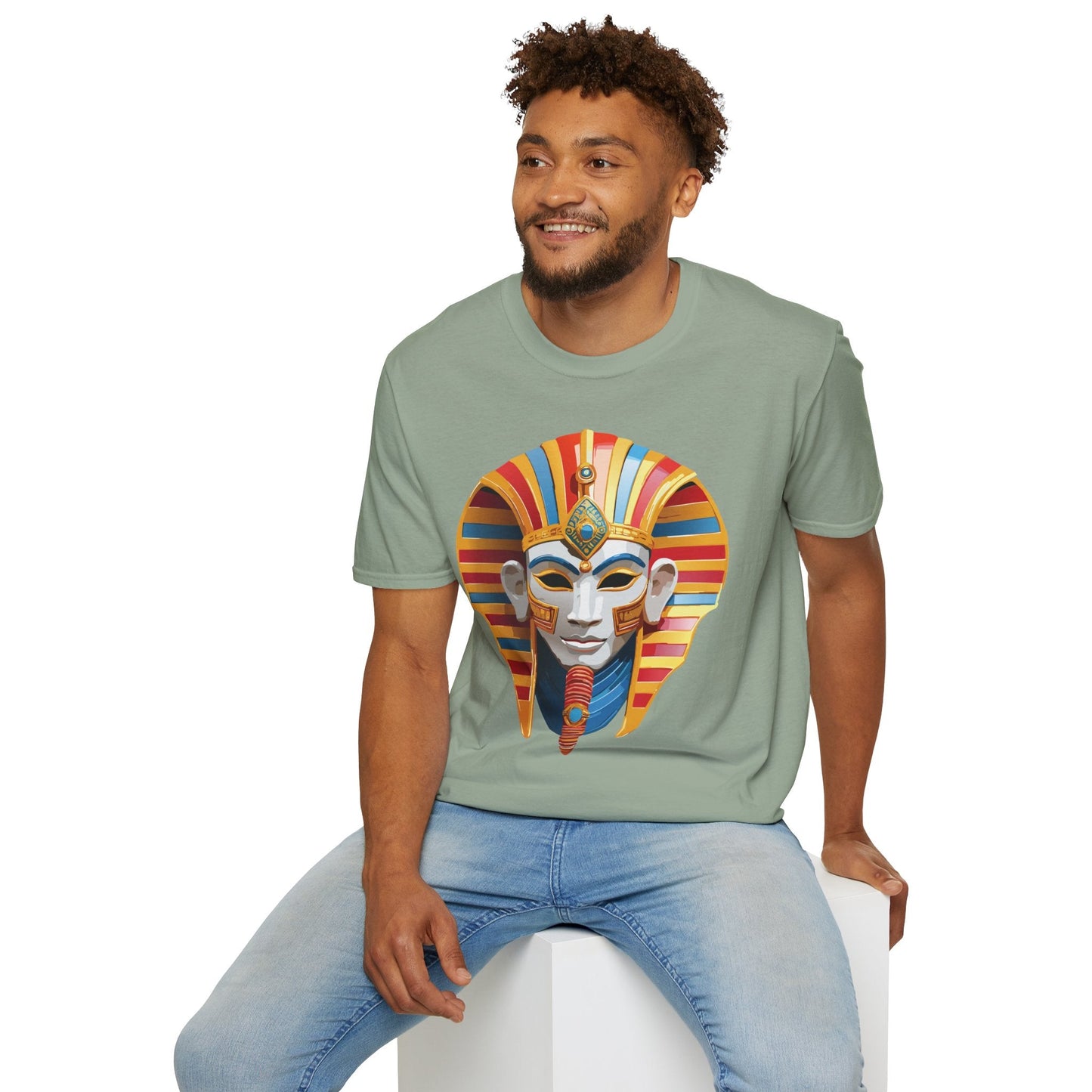 Mask Tee Shirt Unisex Art Design Masquerade Tee Gildan Softstyle 64000 Lightweight Cotton