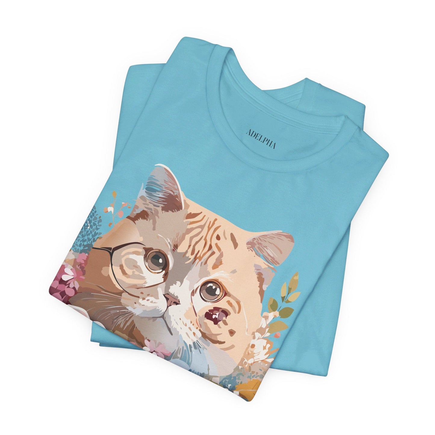 Cat Graphic Tee Unisex Vintage Inspired Shirt By Adelpha Original Artwork