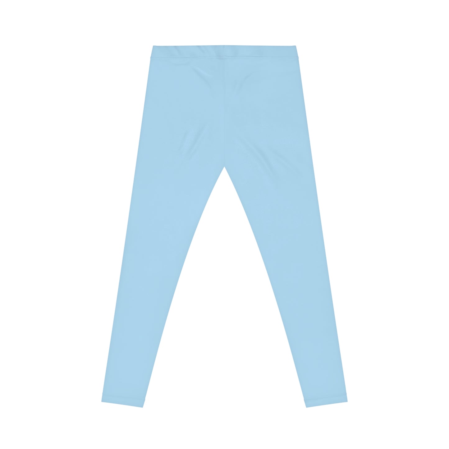 Icy Blue Color Women's Poly-Span Casual Leggings XS-2XL