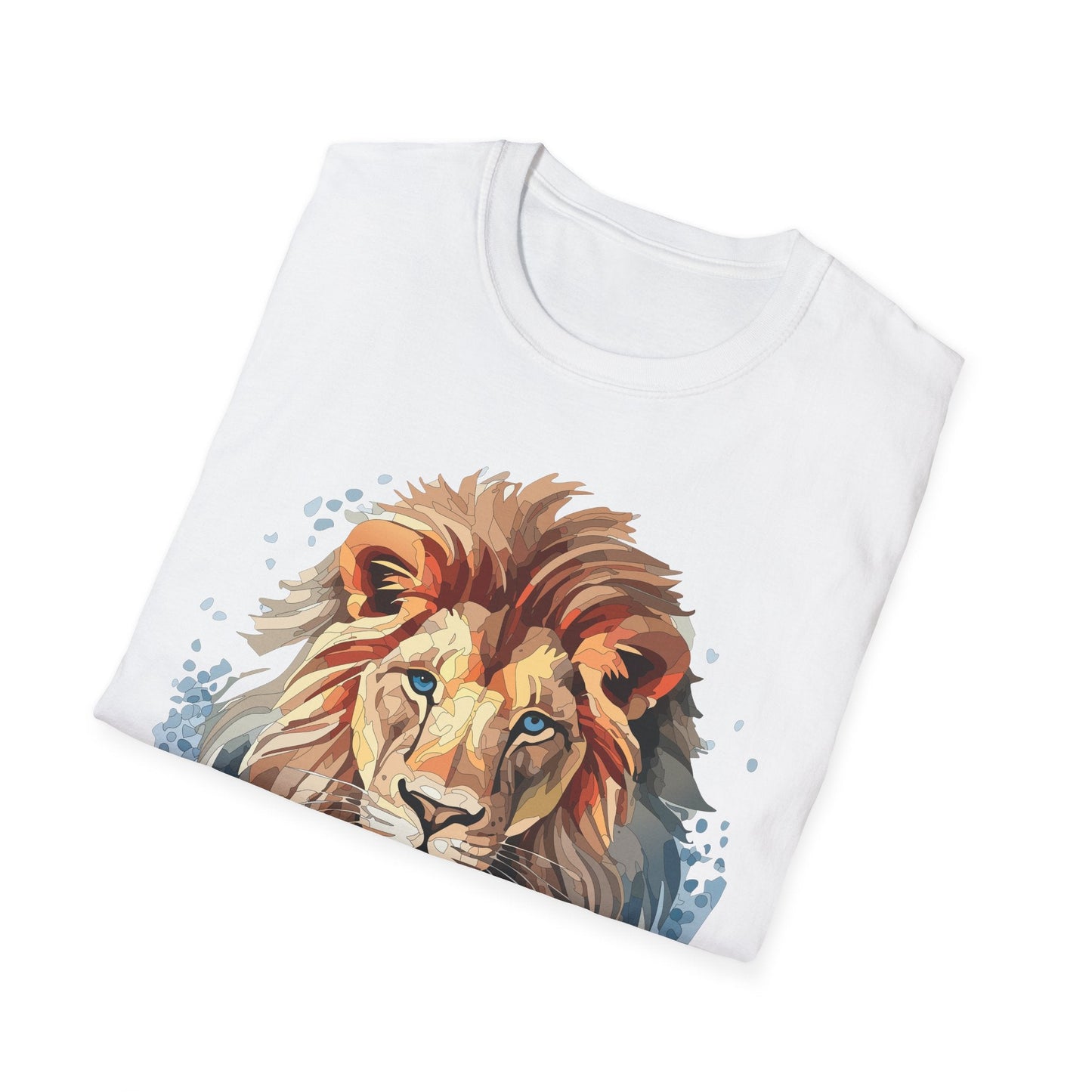 Unisex Lion Shirt Gildan Softstyle 64000 Tee 100 Percent Ring Spun Cotton