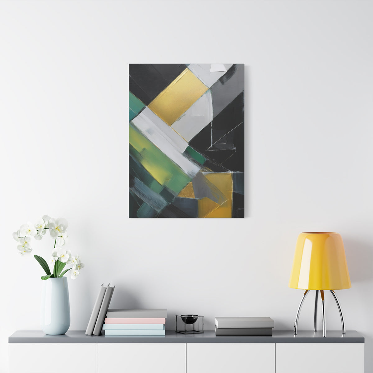 Abstract Geometric Painting Print Canvas 20x24,20x30,24x30 24x32,24x36,30x40 32x48,36x48,40x60 Pine-Wood Inner Frame ABS-78