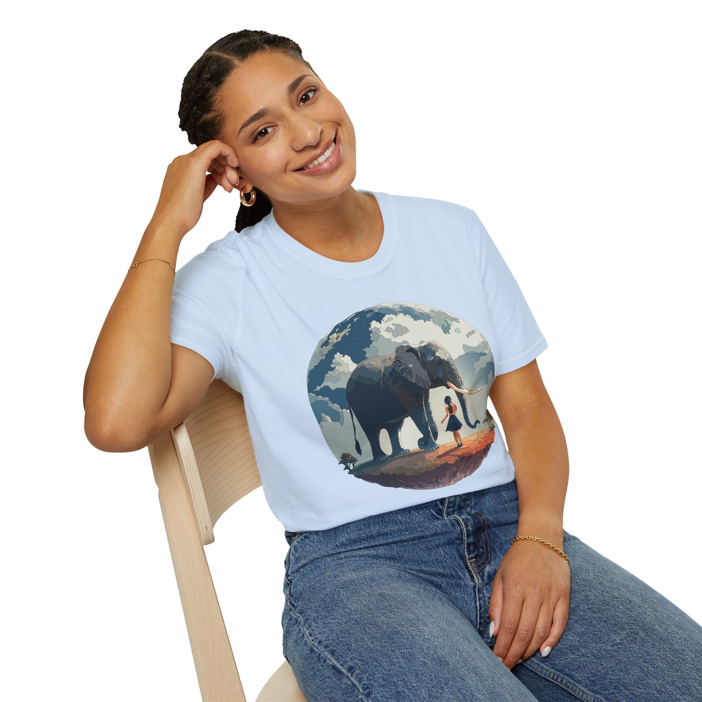 Womens Graphic T Shirt Art Design Tee Softstyle Gildan 64000 100 Percent Ring Spun Cotton